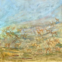Solaz en la mirada, Pintura al óleo