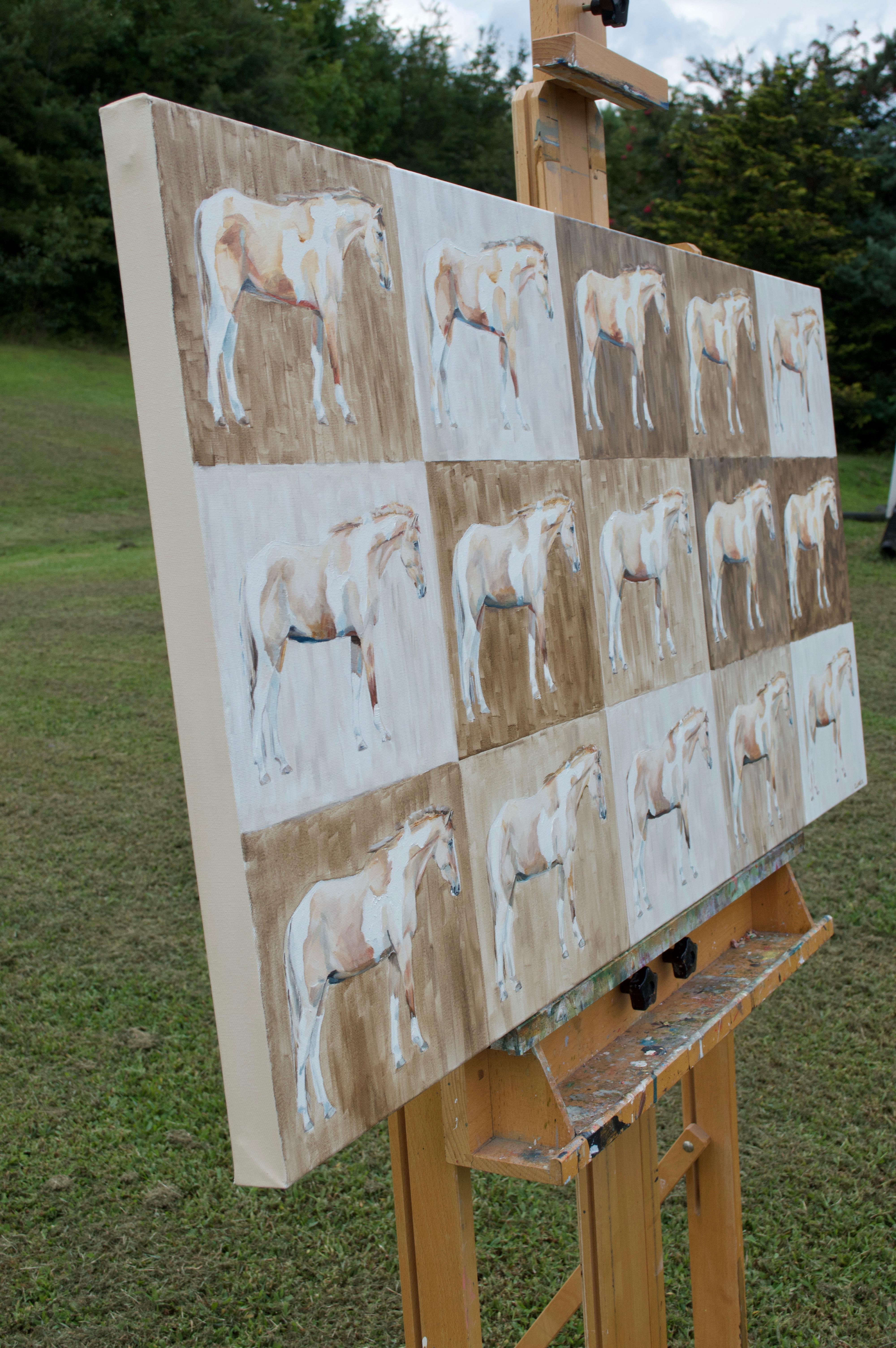 United Vision, Ölgemälde – Painting von Alana Clumeck