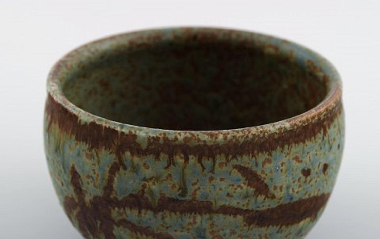 Unknown Åland, Contemporary Ceramicist, Bowl in Glazed Stoneware, Late 20th Century For Sale