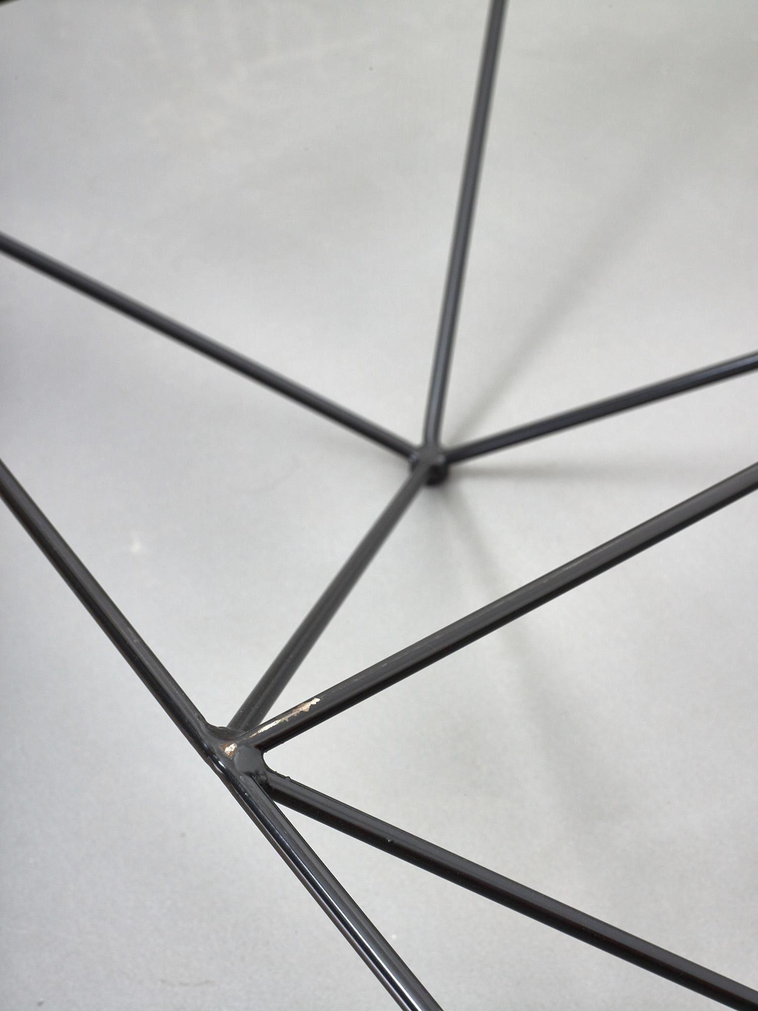 Table basse Alanda de Paolo Piva avec structure carrée en verre et métal Bon état - En vente à Renens, CH