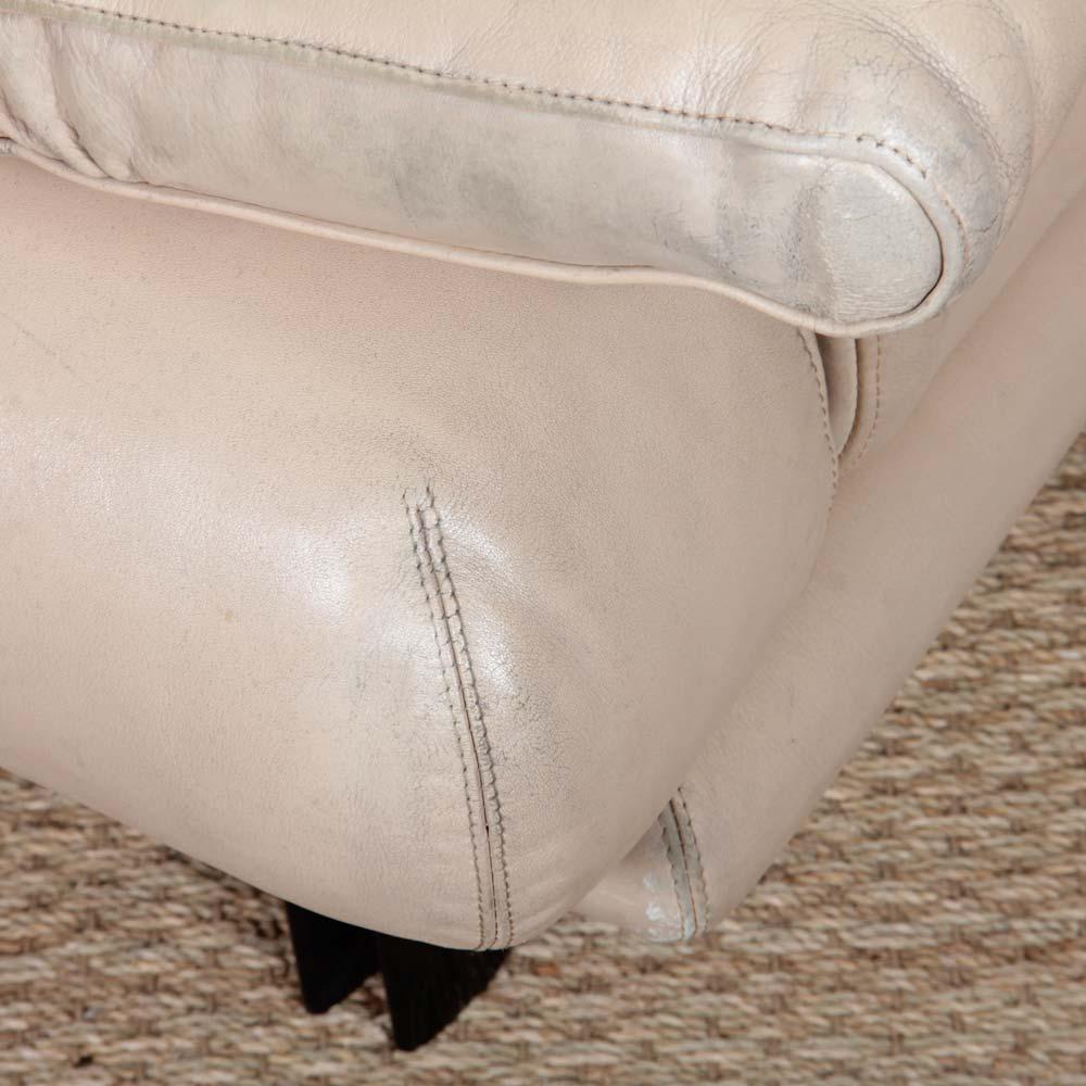 Alanda Ledersessel von Paolo Piva für B&B Italia, 1980 (Metall) im Angebot