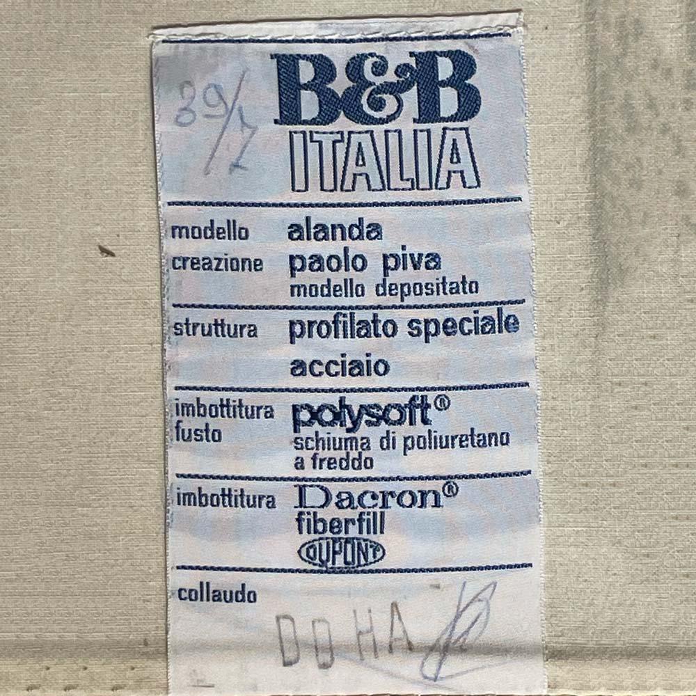 Canapé en cuir Alanda par Paolo Piva pour B&B Italia, années 80 en vente 2