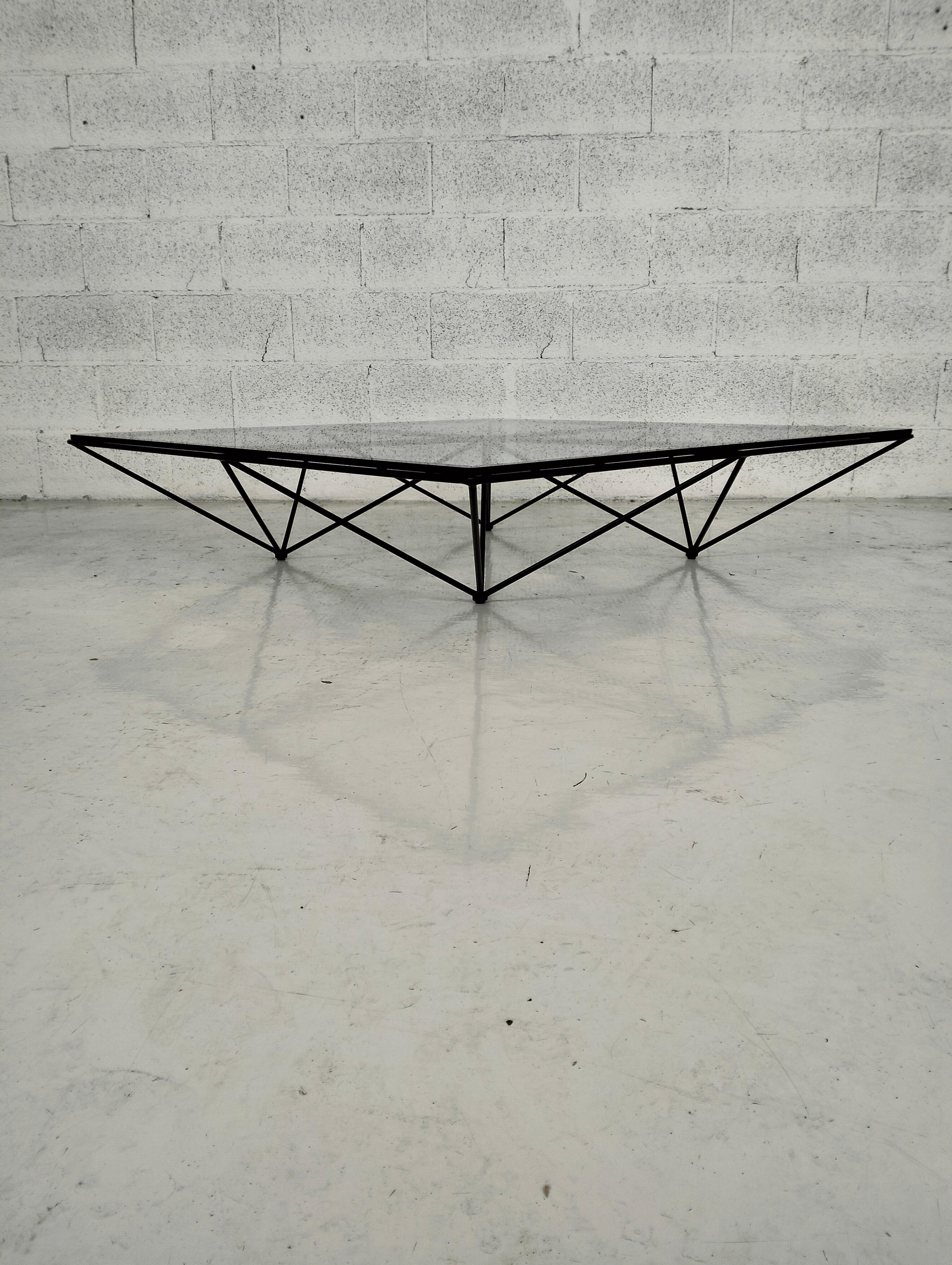 Alanda metal coffee table by Paolo Piva for B&B Italia 70s For Sale 4