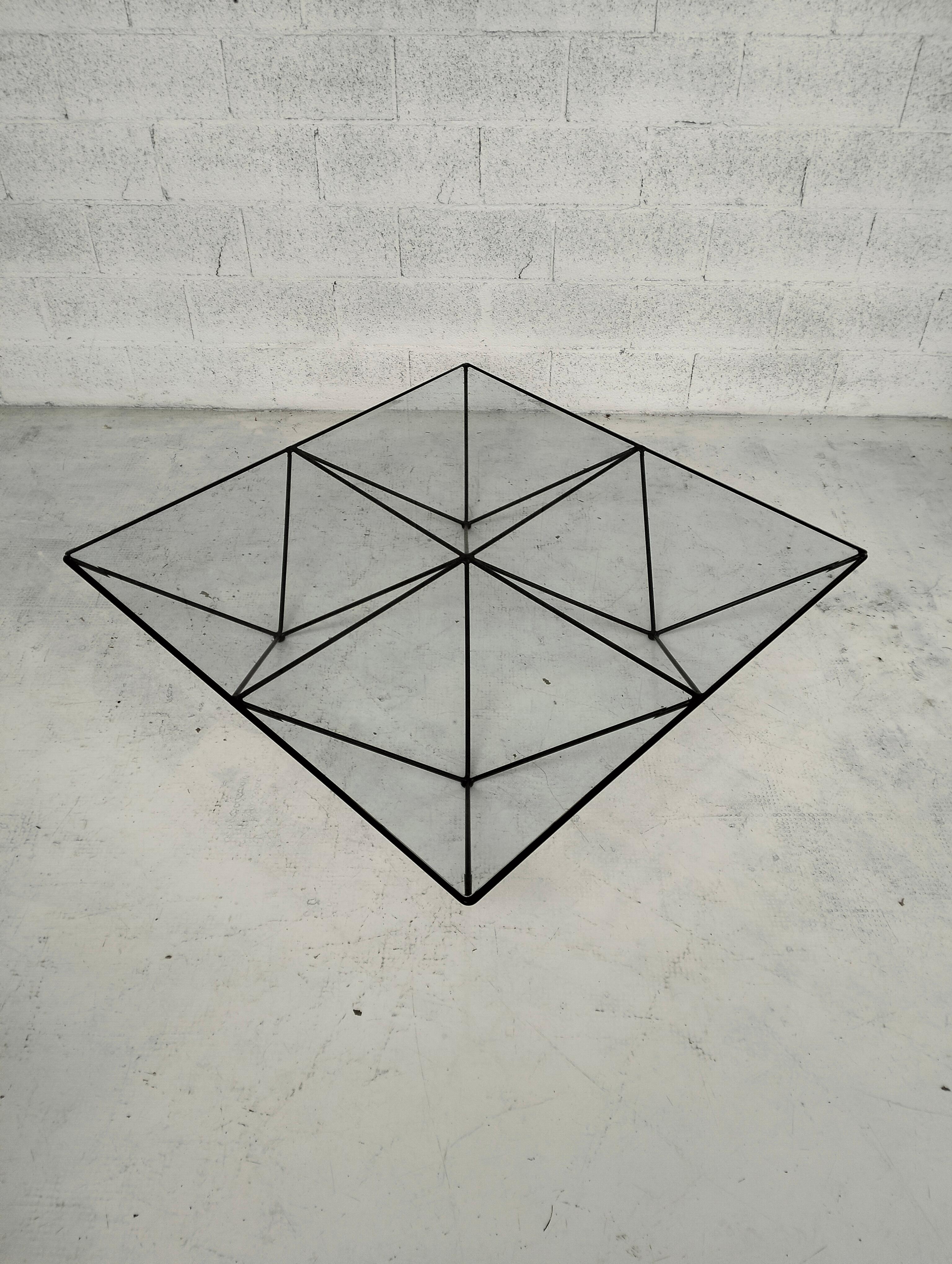 Mesa de centro de metal Alanda de Paolo Piva para B&B Italia años 70 en venta 5
