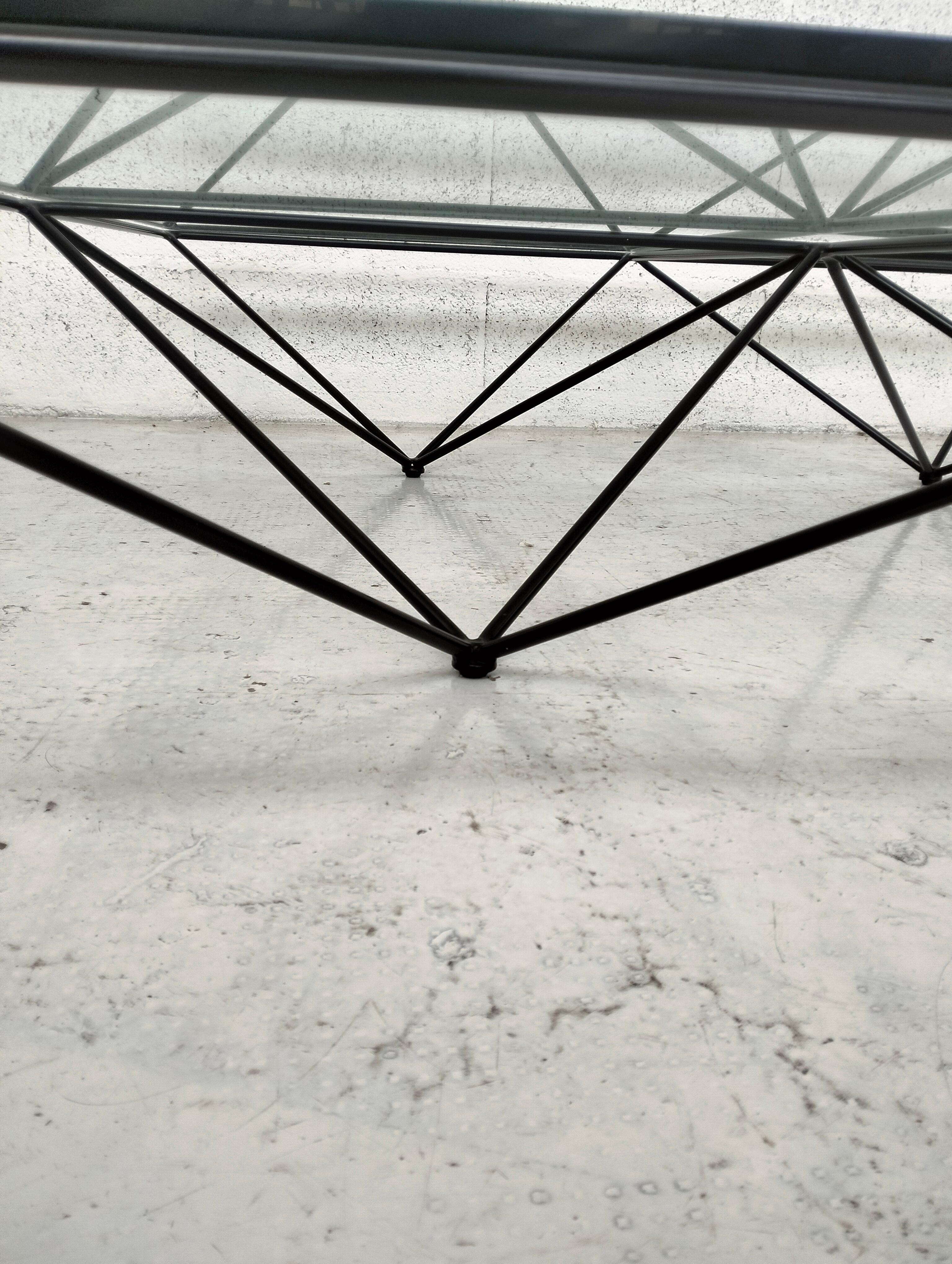 Late 20th Century Alanda metal coffee table by Paolo Piva for B&B Italia 70s For Sale