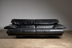 Alanda sofa Paolo Piva for B&B Italia black leather