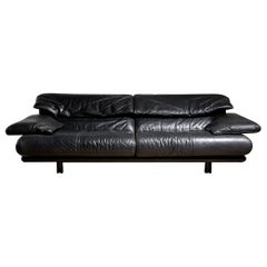 Alanda sofa Paolo Piva for B&B Italia black leather