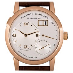 A.Lange & Sohne Lange 1 Gent's Rose Gold Silver Dial 101.032 Manual Wind Watch
