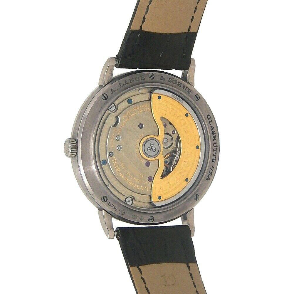A. Lange & Sohne Saxonia 18 Karat White Gold Men's Watch Automatic 840.026 For Sale 2