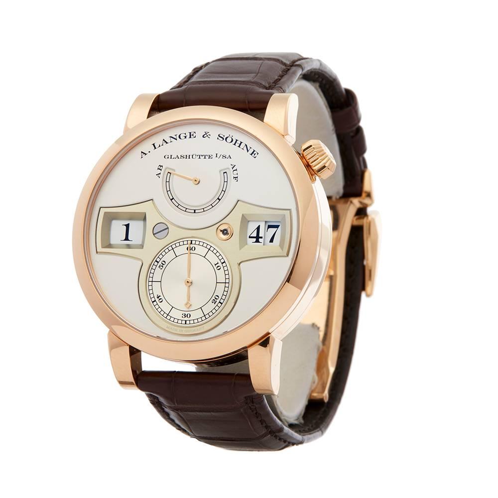 Ref: COM1630
Manufacturer: A. Lange & Sohne
Model: Zeitwerk
Model Ref: 140.032F
Age: 1st March 2018
Gender: Mens
Complete With: Box & Guarantee
Dial: Silver Arabic
Glass: Sapphire Crystal
Movement: Mechanical Wind
Water Resistance: To Manufacturers