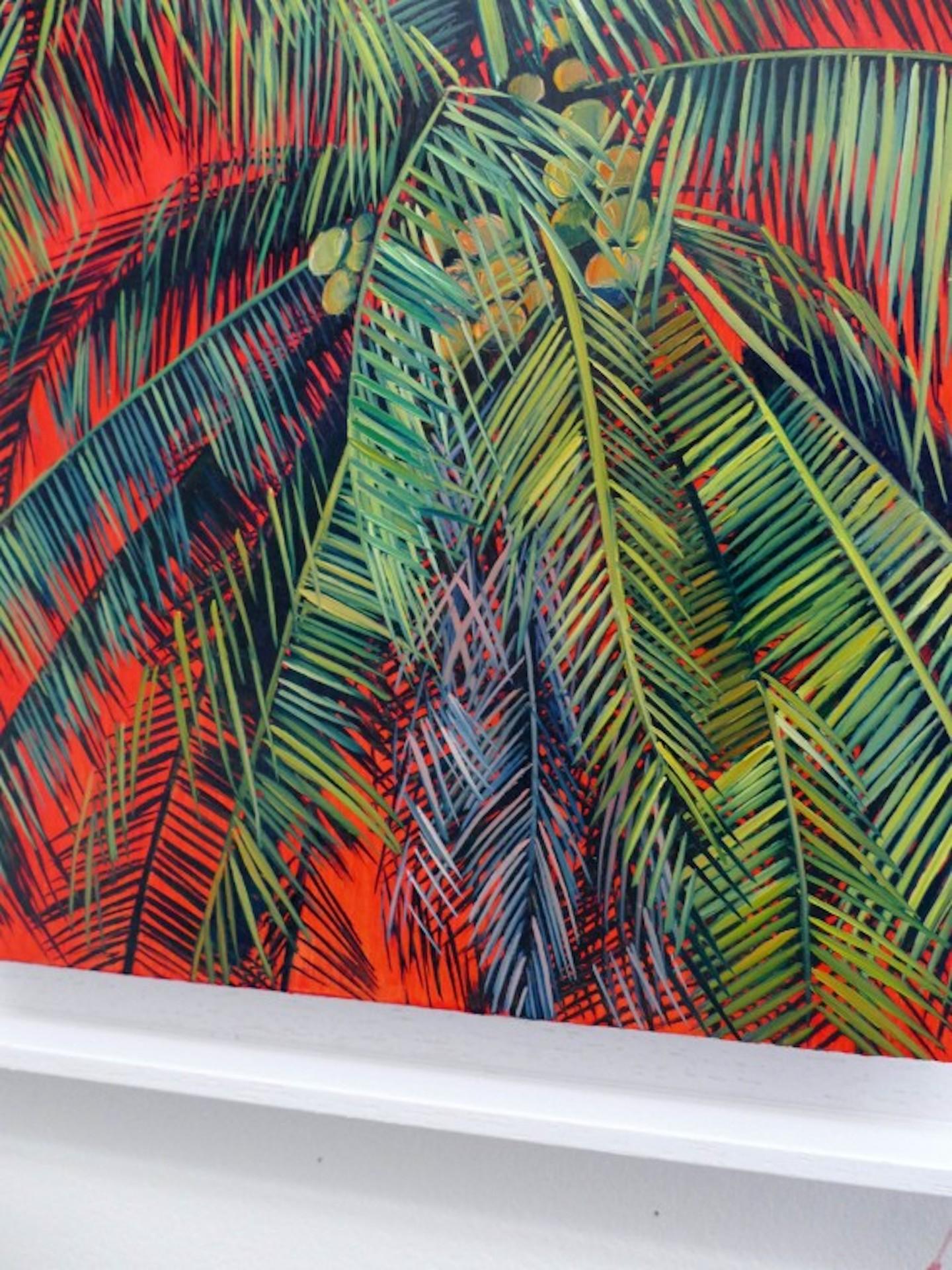 Agonda, Alanna Eakin, peinture originale, Pop Art, œuvre d'art tropicale, abordable en vente 1