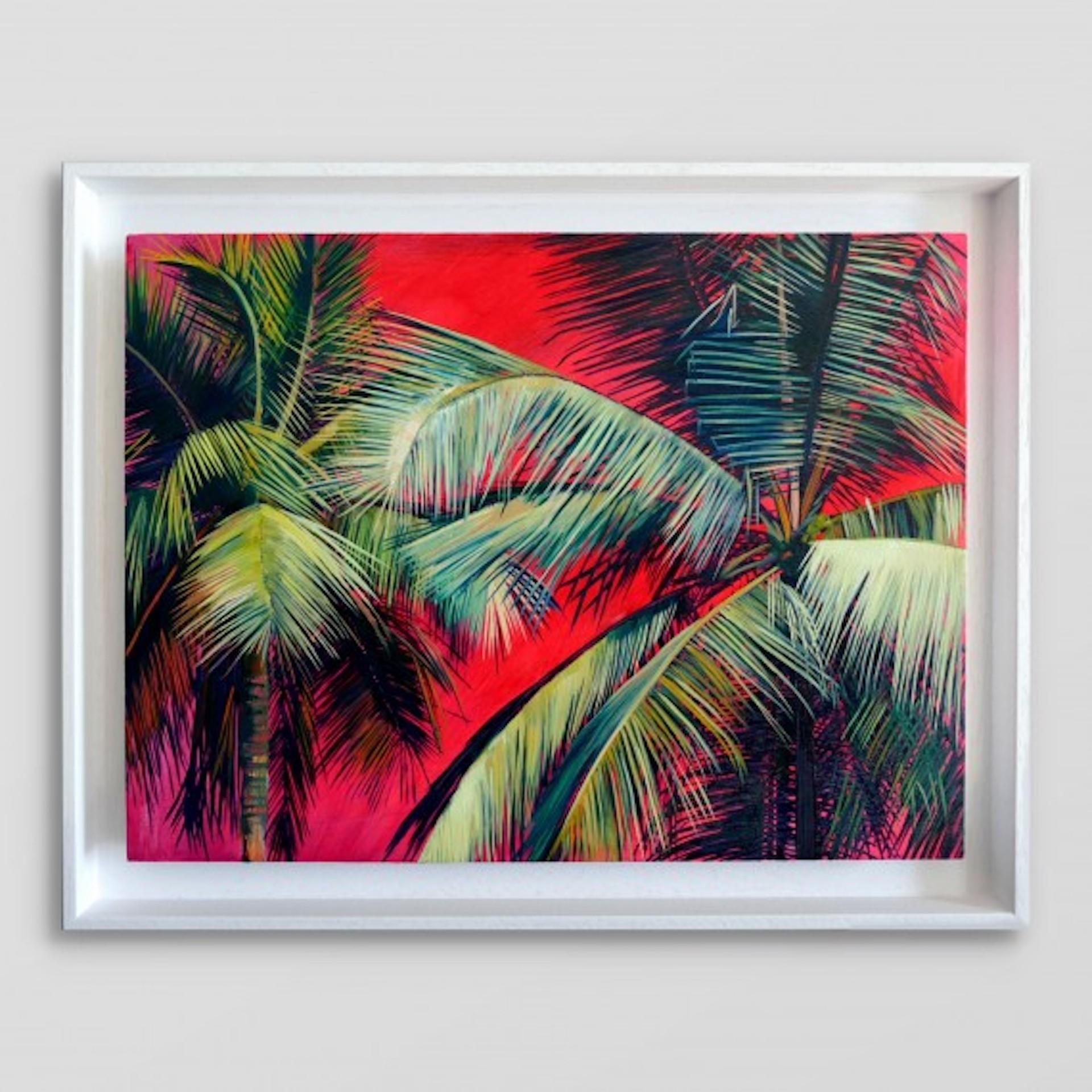 abstract palm tree art