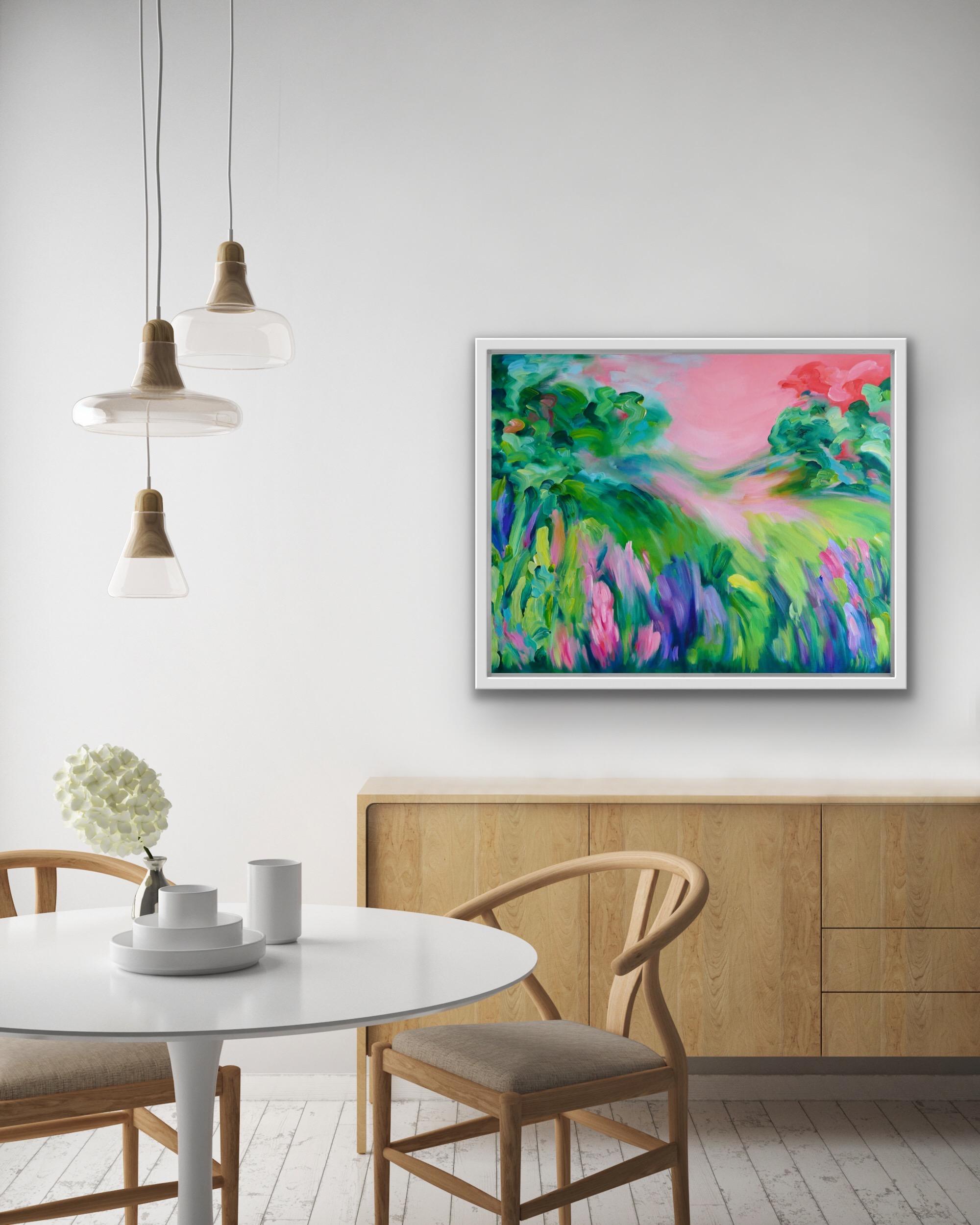 Esta es para ti, Pintura abstracta de paisajes,  Arte floral expresionista en venta 2