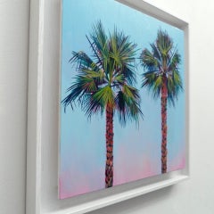 Tofo, Alanna Eakin, Original Tropical Tree Painting, Affordable Art, Sunrise Art