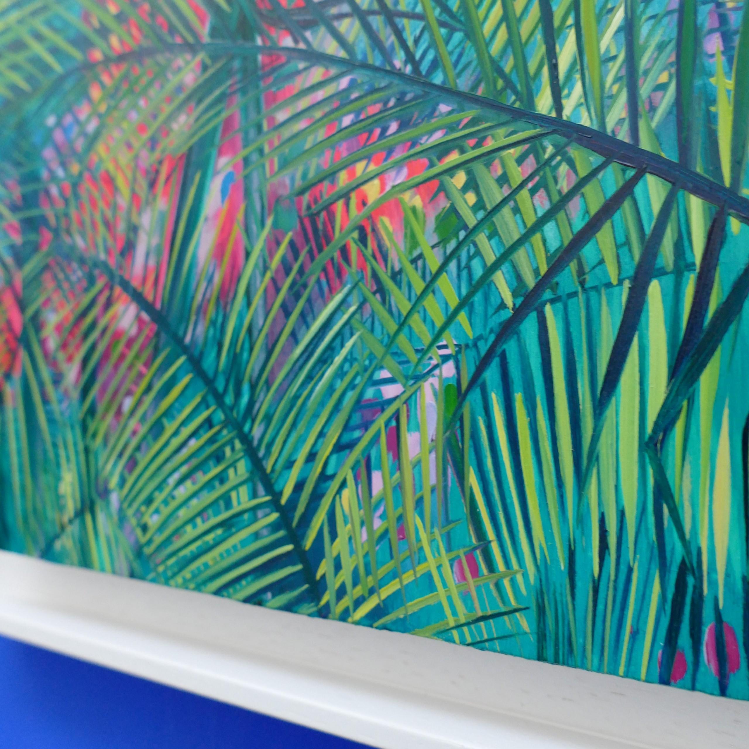 Tropical Garden VIII - Painting by Alanna Eakin