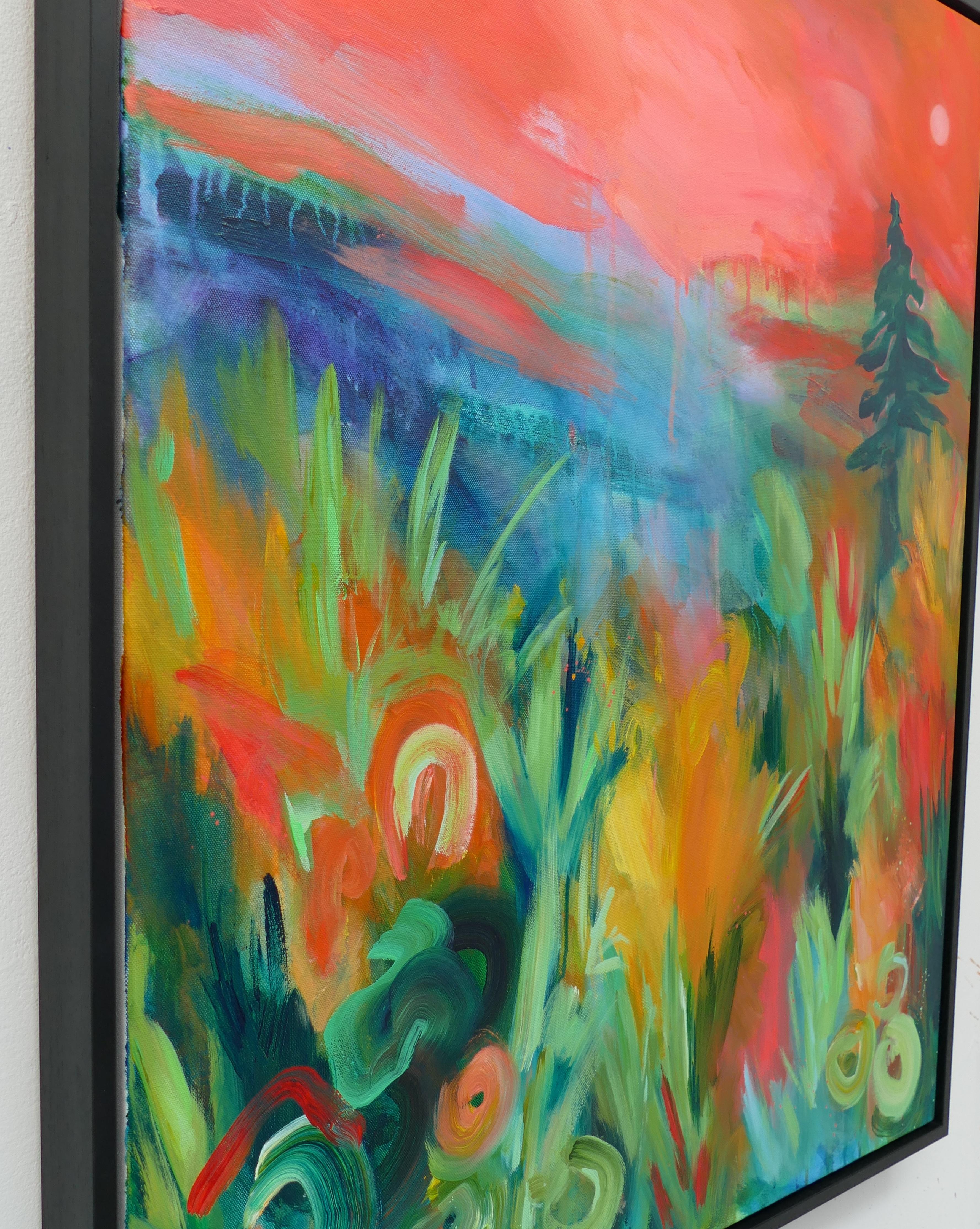 Way Up There d'Alanna Eakin, peinture de paysage abstraite en vente 3