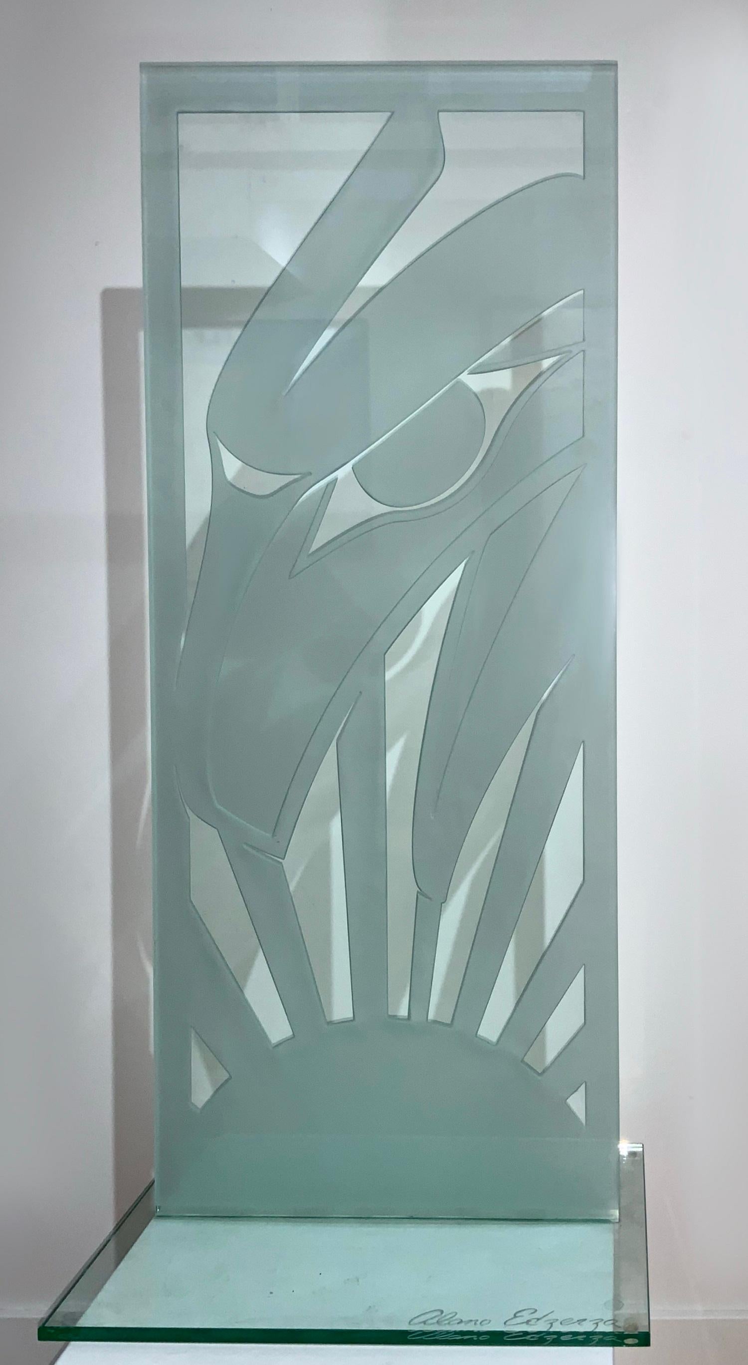 Abstract Sculpture Alano Edzerza - Grand Totem Raven - Large