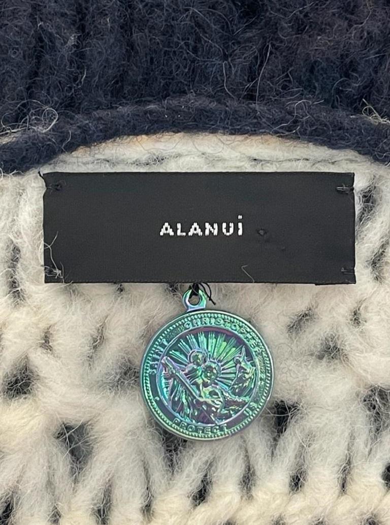 Alanui Alpaca Fringed Knitted Cardi Coat For Sale 1