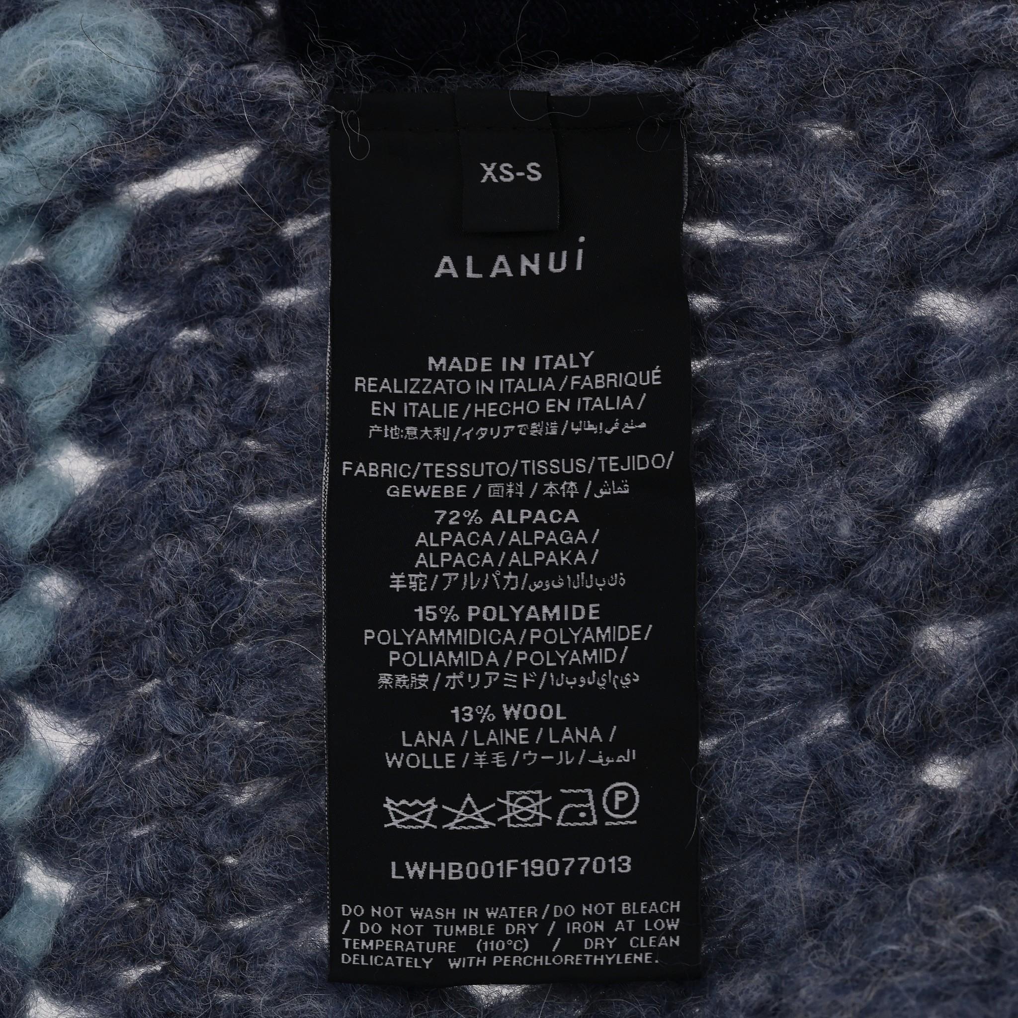 Alanui - Manteau tricoté à franges en alpaga en vente 1