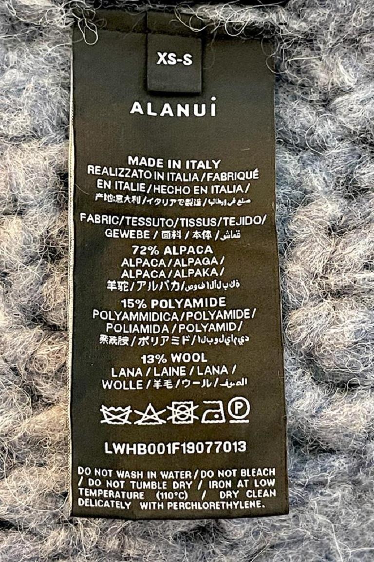 Alanui Alpaca Fringed Knitted Cardi Coat For Sale 2