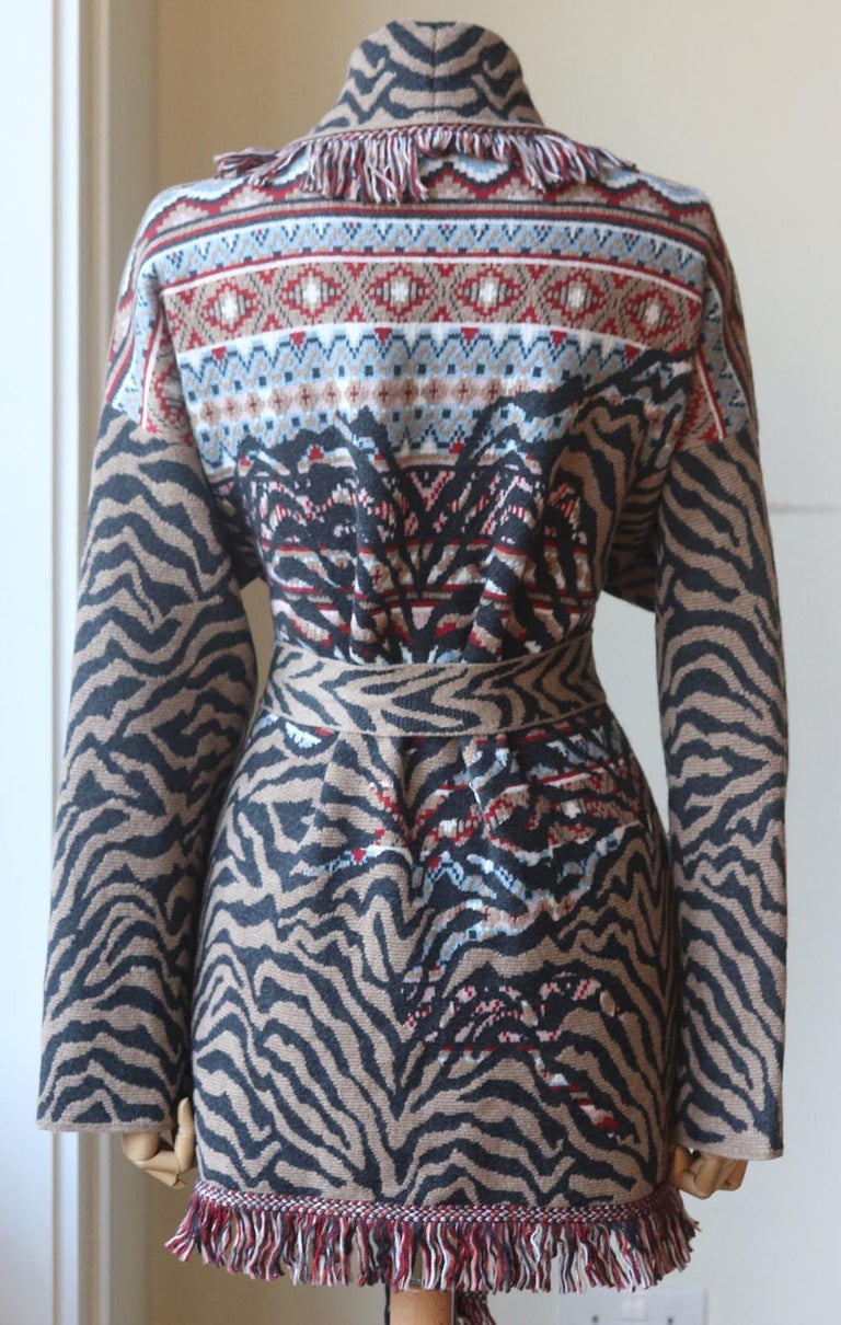 FW 2006 Animalier Silk Blouse Cardigan