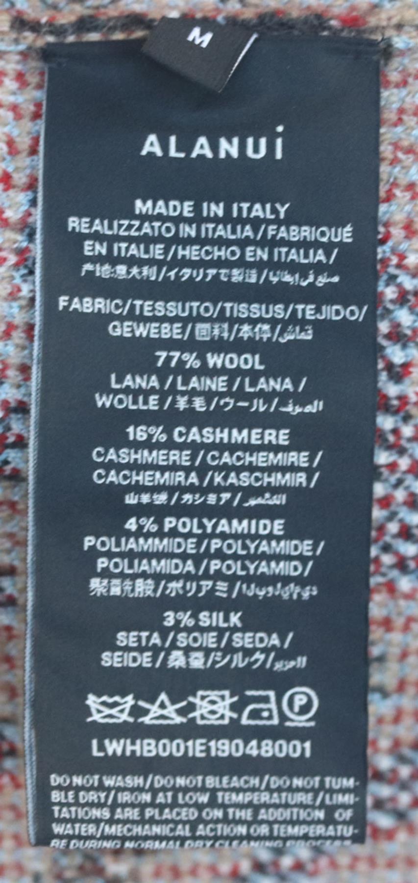 Alanui Animalier Chaqueta de punto jacquard de mezcla de lana con cinturón y flecos 1