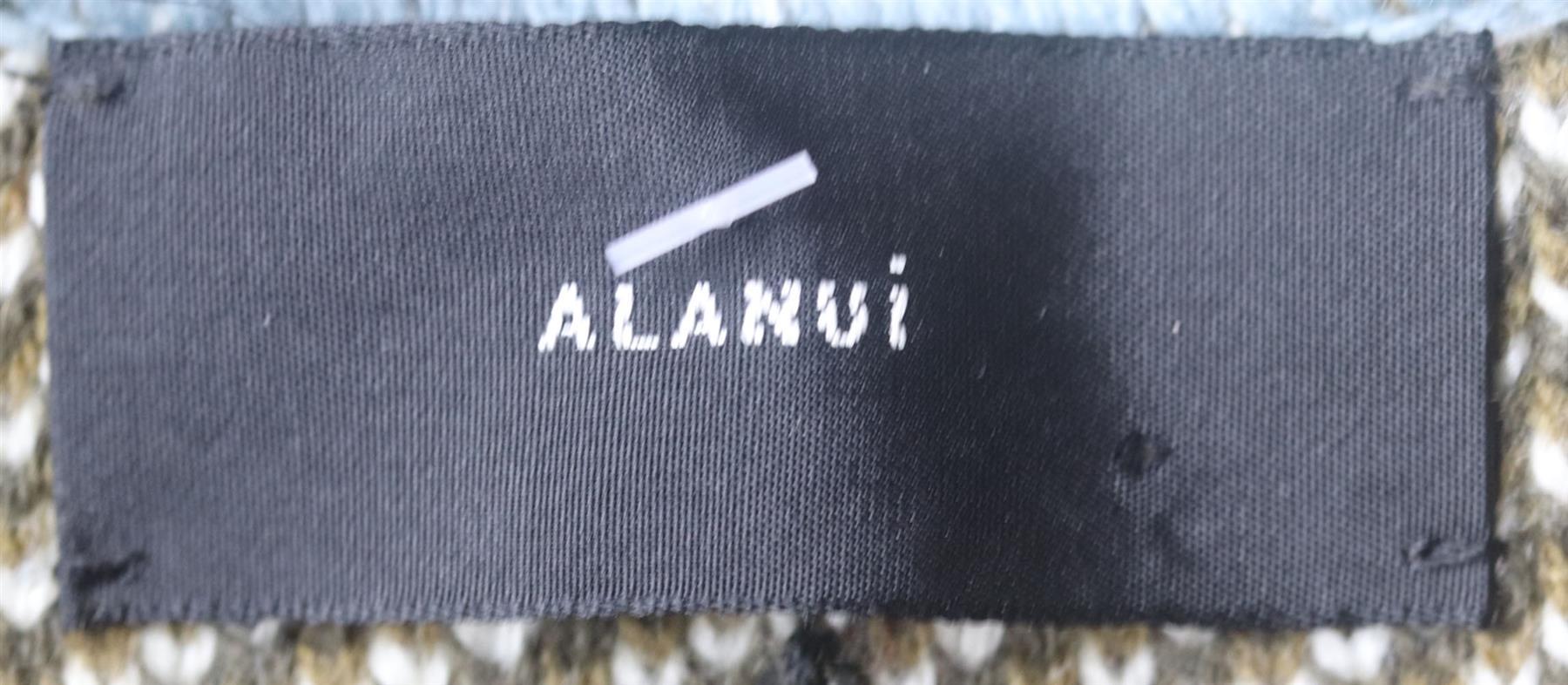 Alanui Belted Fringed Cashmere Blend Jacquard Cardigan Small In Excellent Condition In London, GB