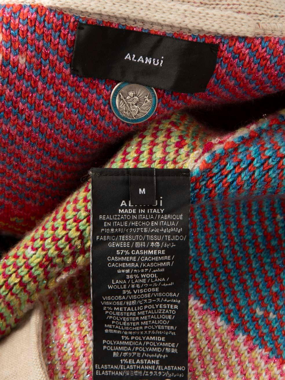 Alanui Cashmere Planet Shooting Star Cardigan Size M 3