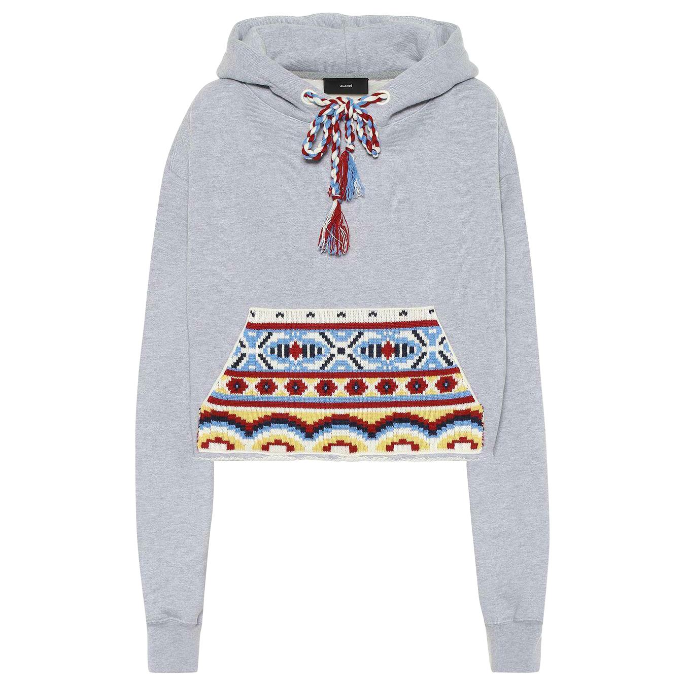 Alanui Embroidered Cotton & Cashmere Blend Hoodie