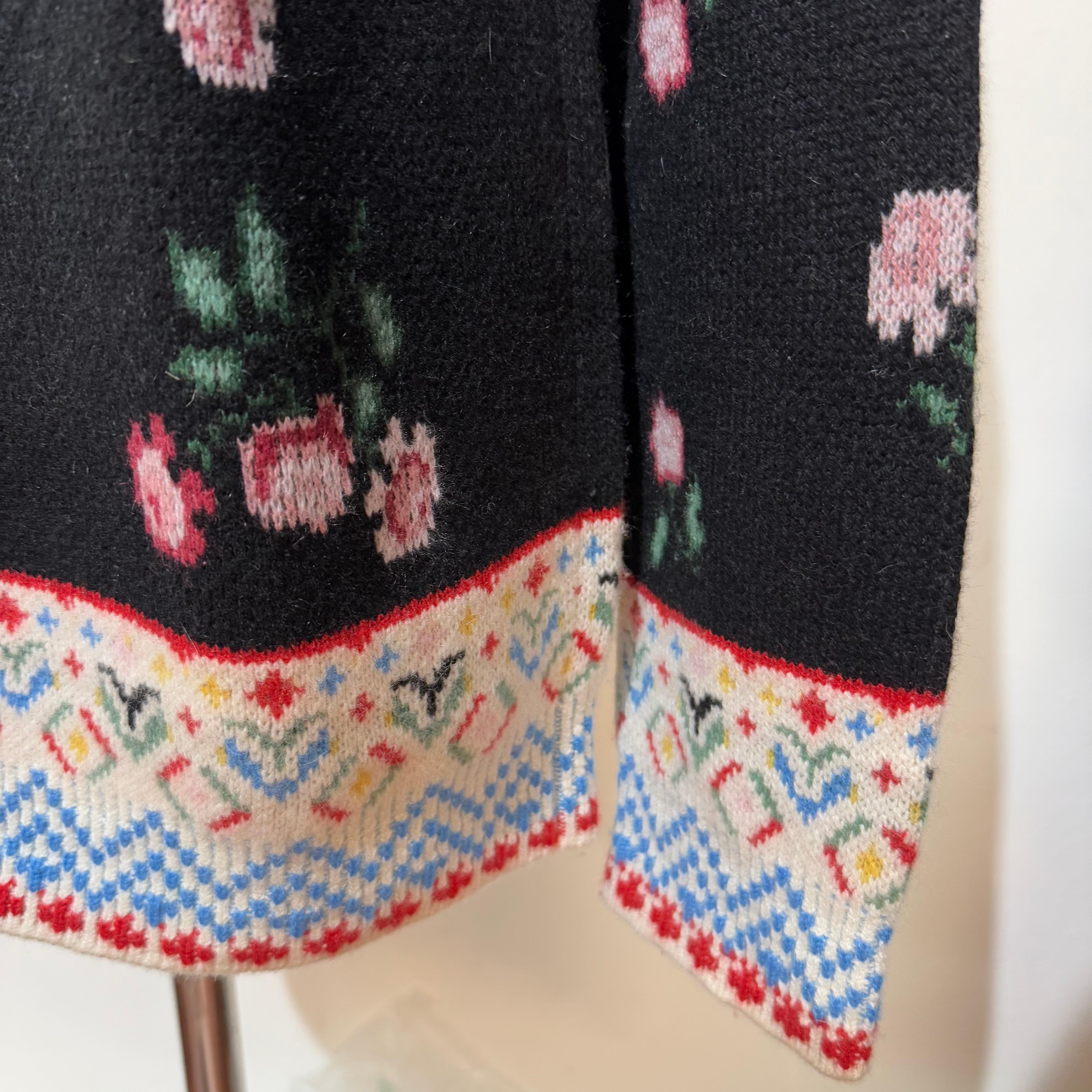 Women's Alanui Floral Cashmere Pull Size S For Sale