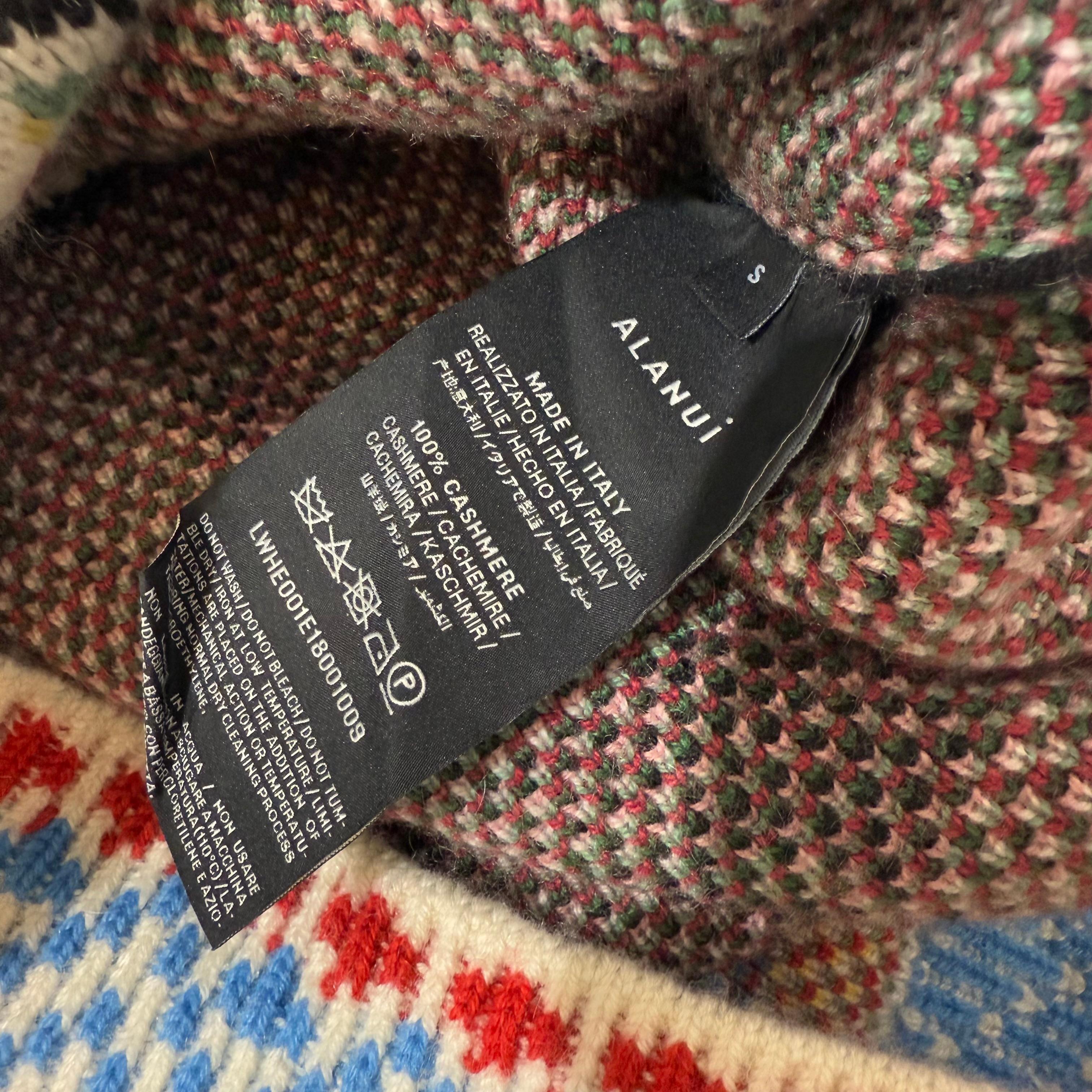 Alanui Floral Cashmere Pull Size S For Sale 2