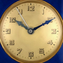 Alarm Clock With Blue Enamel
