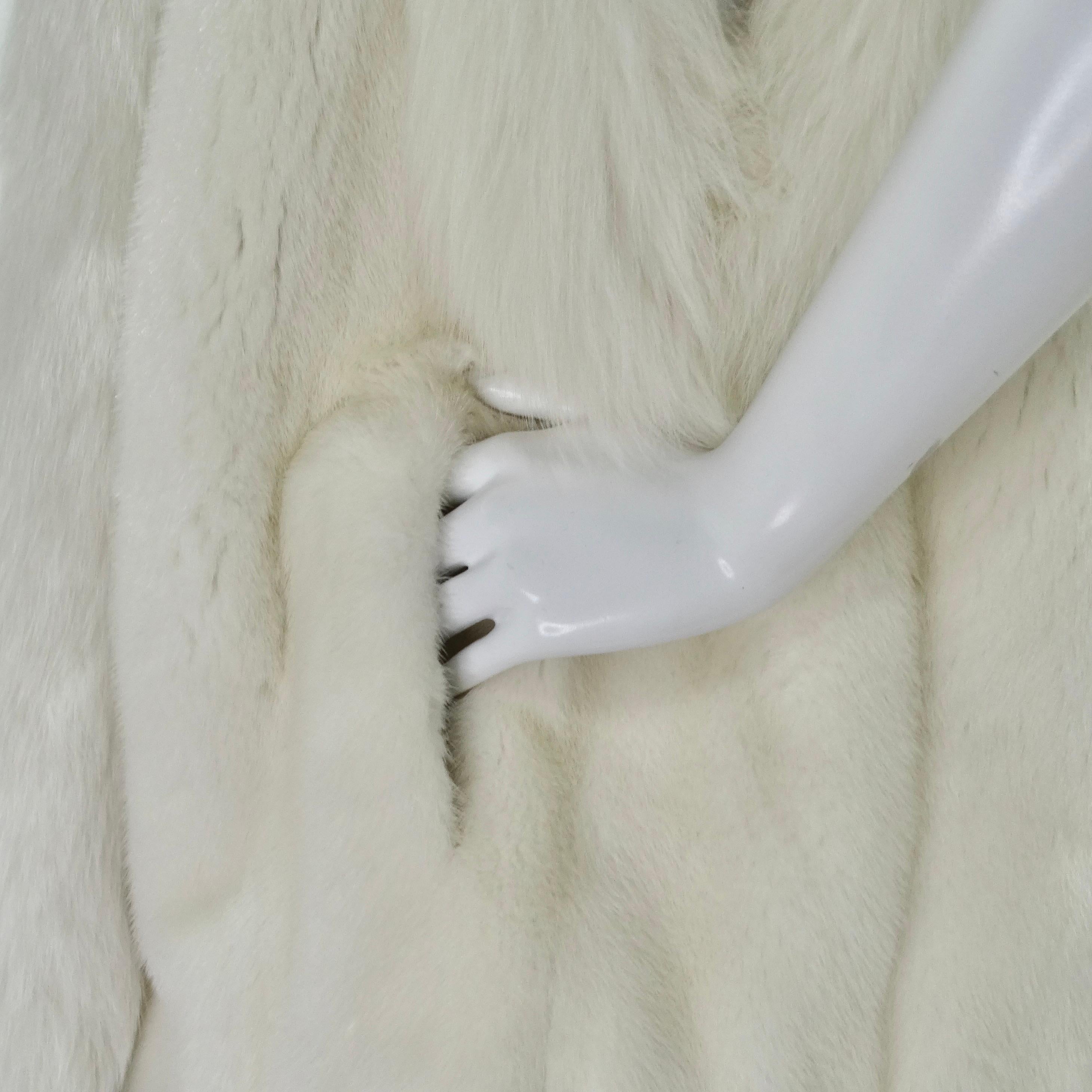 Alaska Fur Gallery White Fur Vest For Sale 3