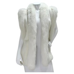 Vintage Alaska Fur Gallery White Fur Vest