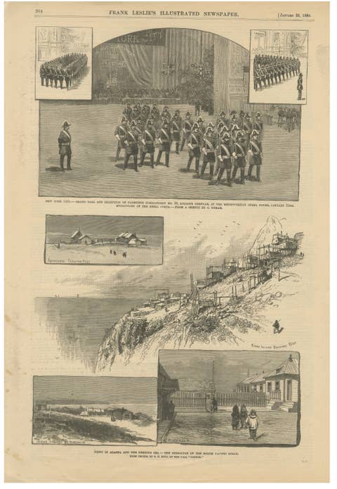 Alaska, King's Island & Palestine Commandery Knights Templar, 1884