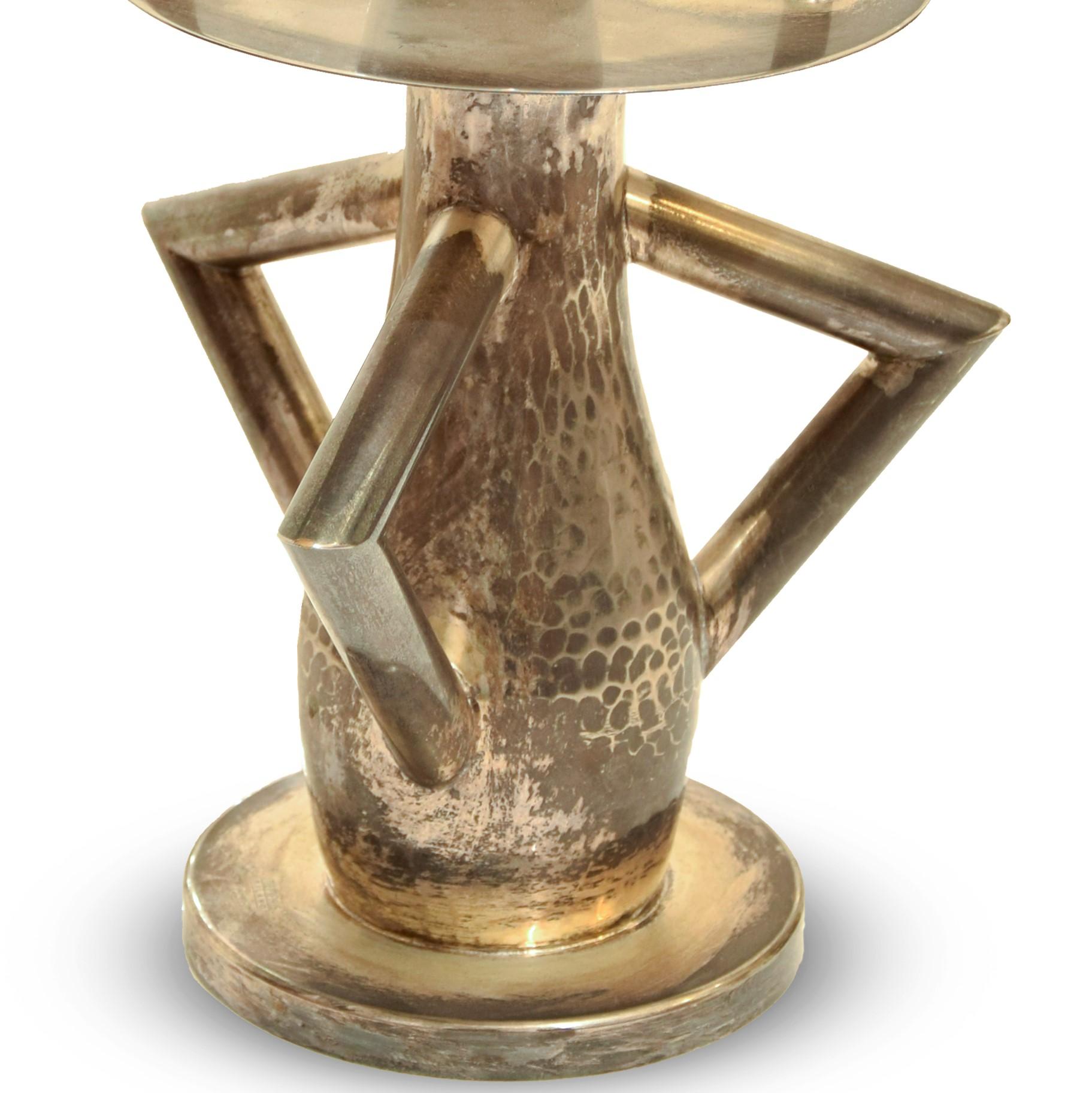 Alaska Silver Candlestick, by Ettore Sottsass, 1981 In Excellent Condition For Sale In Roma, IT