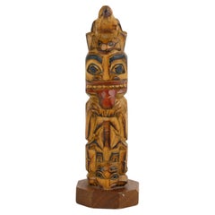 Alaskan Black Diamond Totem Pole Carving