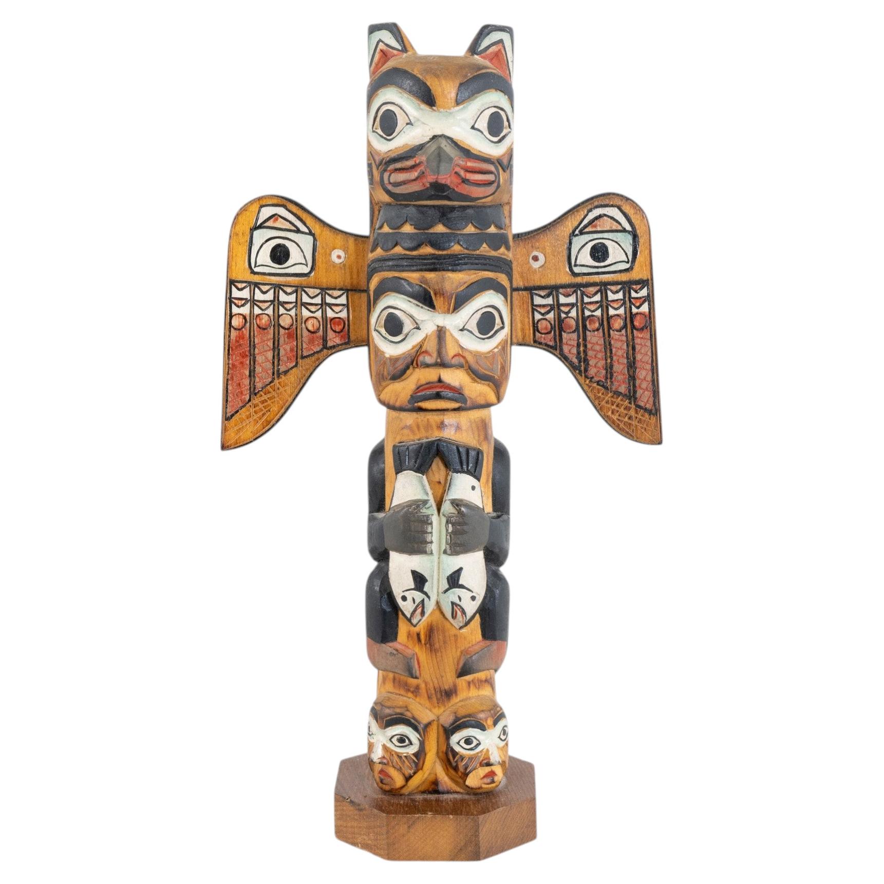 Alaskan Black Diamond Totem Pole For Sale