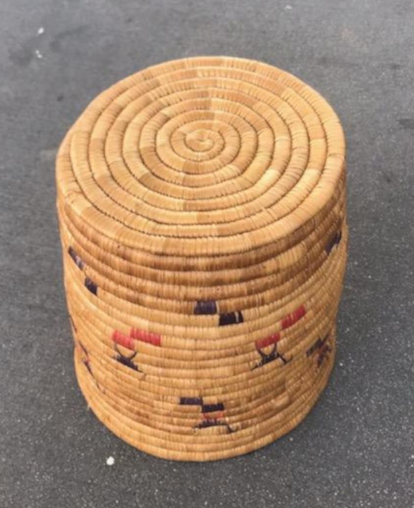 Alaskan Indian Pictorial Basket In Good Condition For Sale In Los Angeles, CA