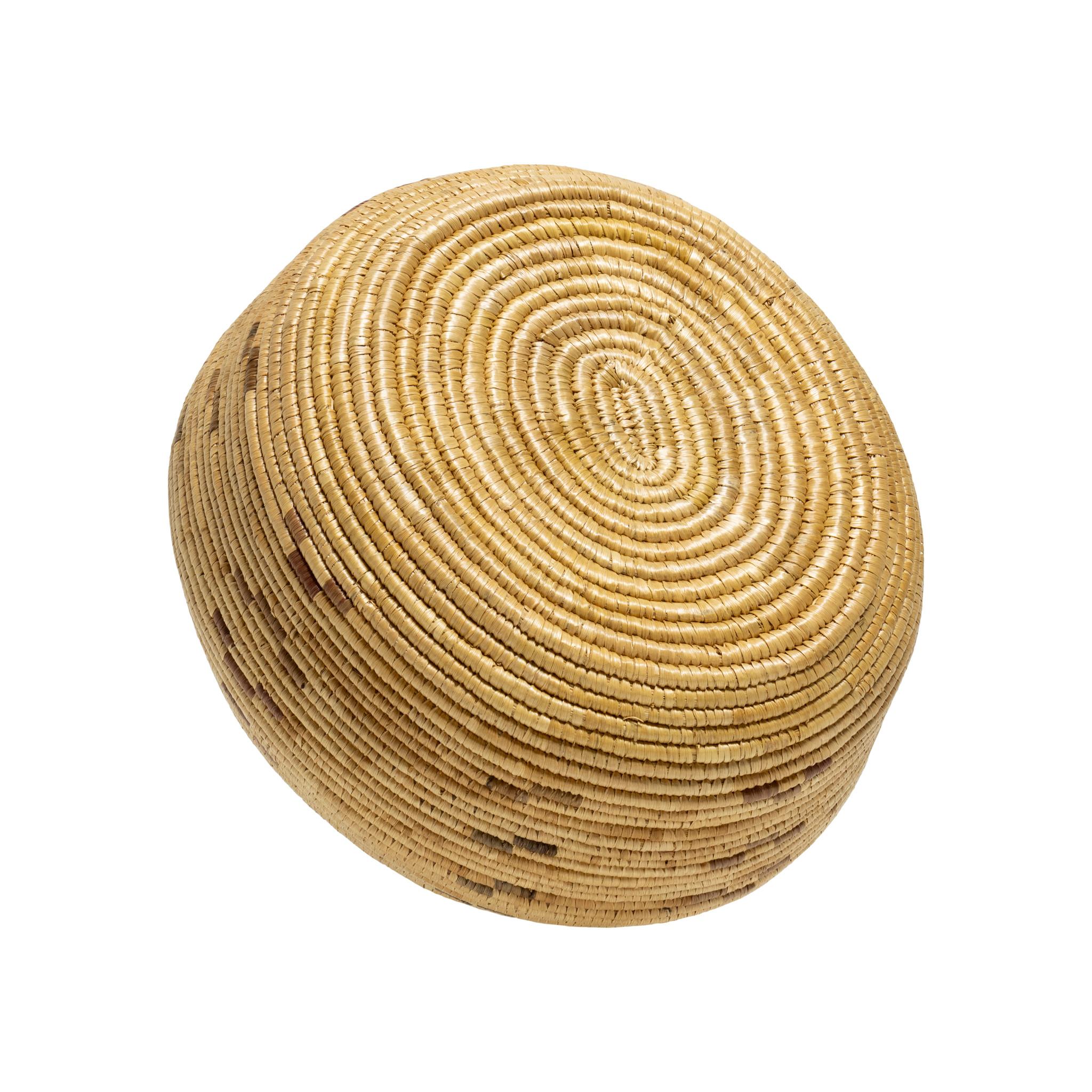 American Alaskan Lidded Basket For Sale