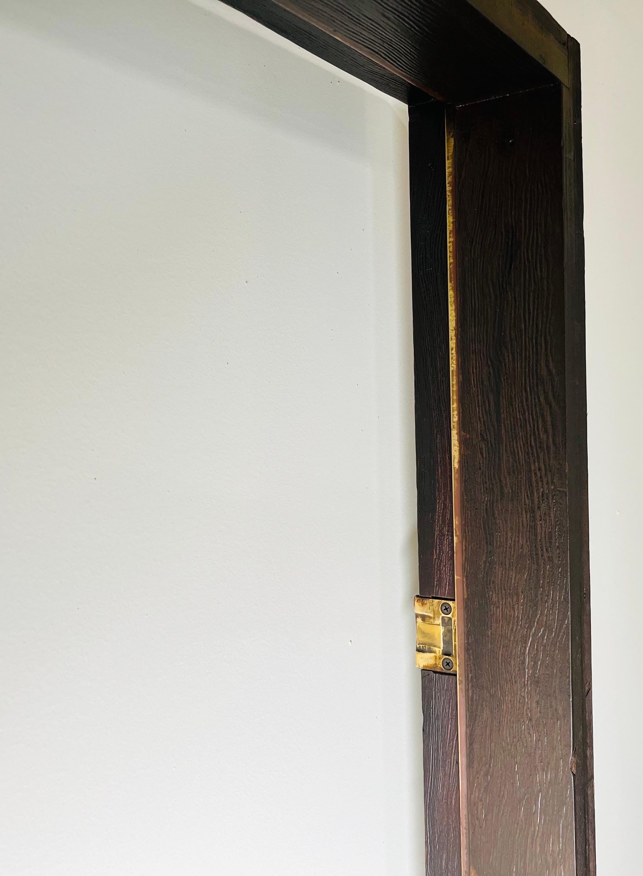 Alaskan Studio Carved Redwood Outer Door In The Manner Of Ackerman-Panelcarve  For Sale 11