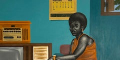 Mujer - Siglo XXI, Contemporáneo, Retrato figurativo, Moderno, África