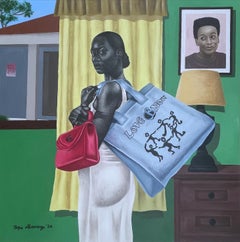 La Voyageur (Viajera 2) -Siglo XXI, Contemporáneo, Figurativo, Moderno, Mujer