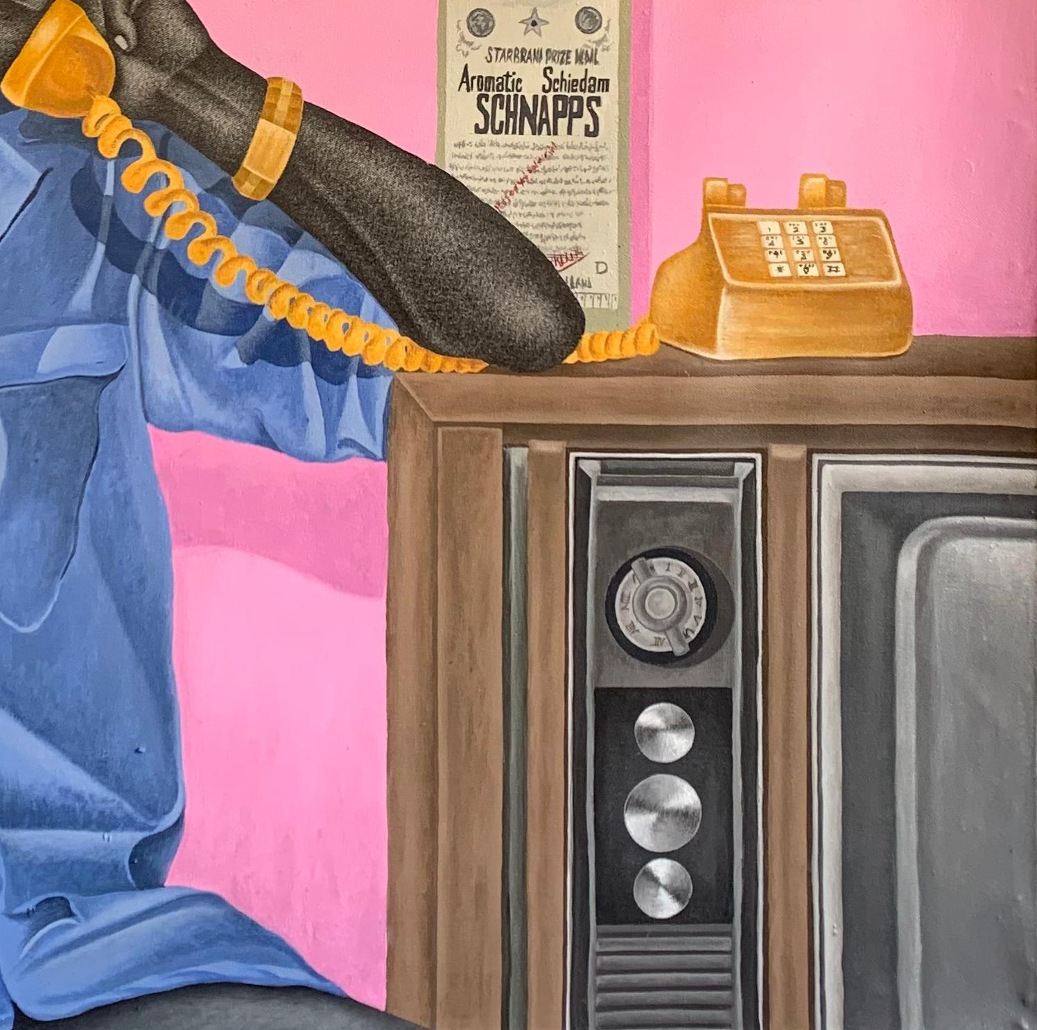 Anhelo -Siglo XXI, Contemporáneo, Retrato Figurativo, Moderno, Hombres, Moda en venta 1