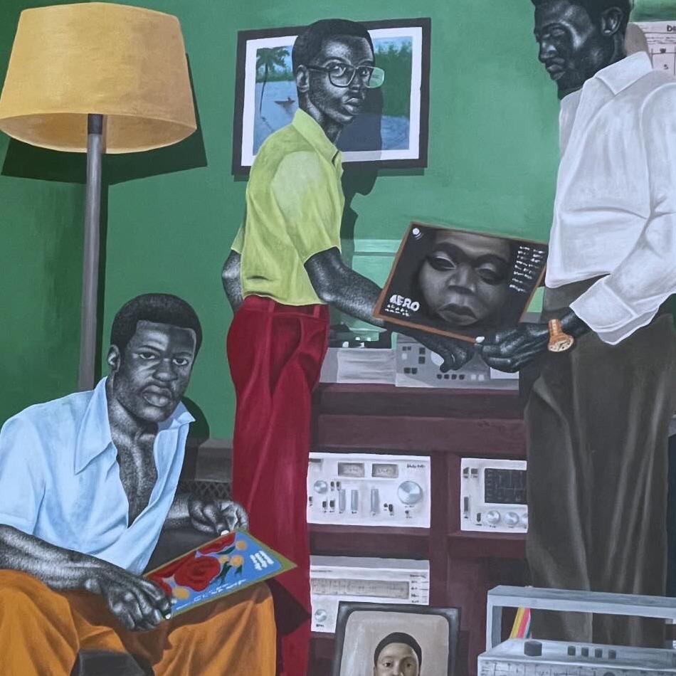 Union of Black Brothers -21st Century, Contemporary, Figurative Modern, Love Men 3