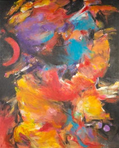 "Erotic Song II," Abstract Expressionist Oil Painting on Canvas by Alayna Rose