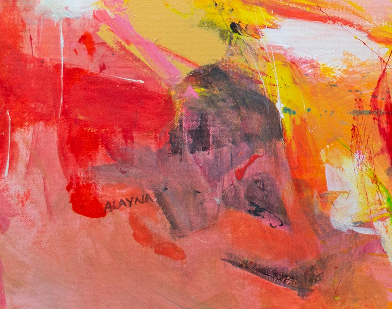 Peinture acrylique abstraite originale signée «Ongoing » d'Alayna Rose en vente 4