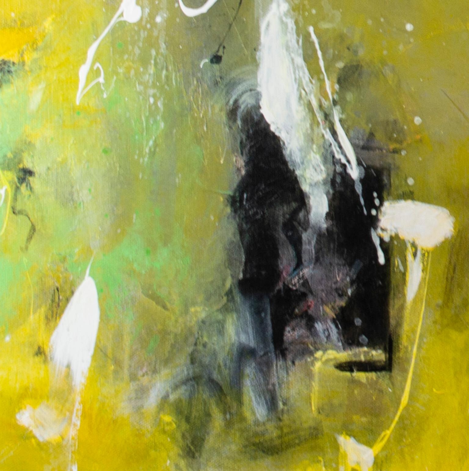 « TimerSign », acrylique abstraite multicolore sur toile signée par Alayna Rose en vente 4