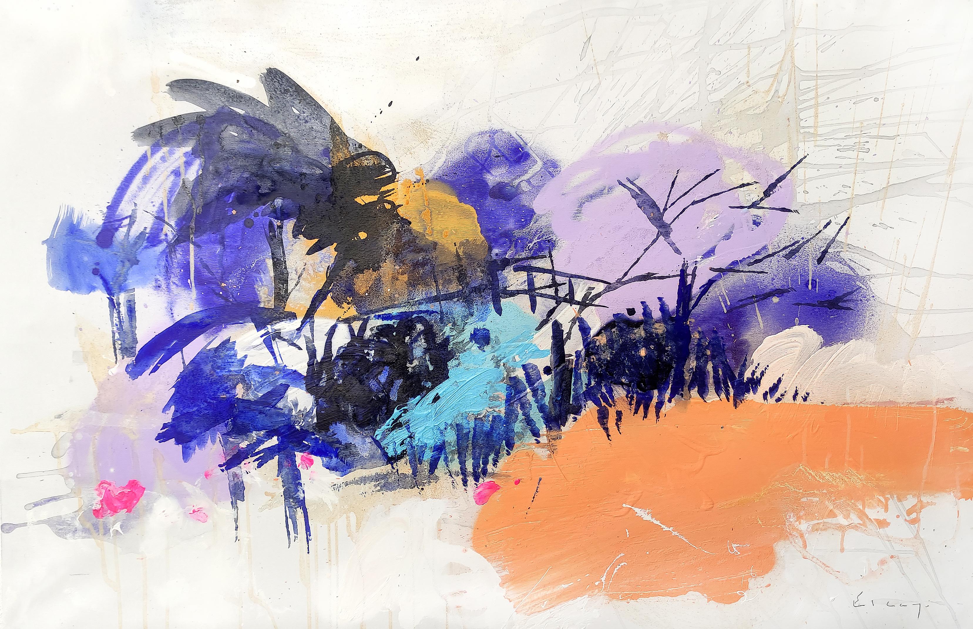 Alba Escayo Abstract Painting - Island II