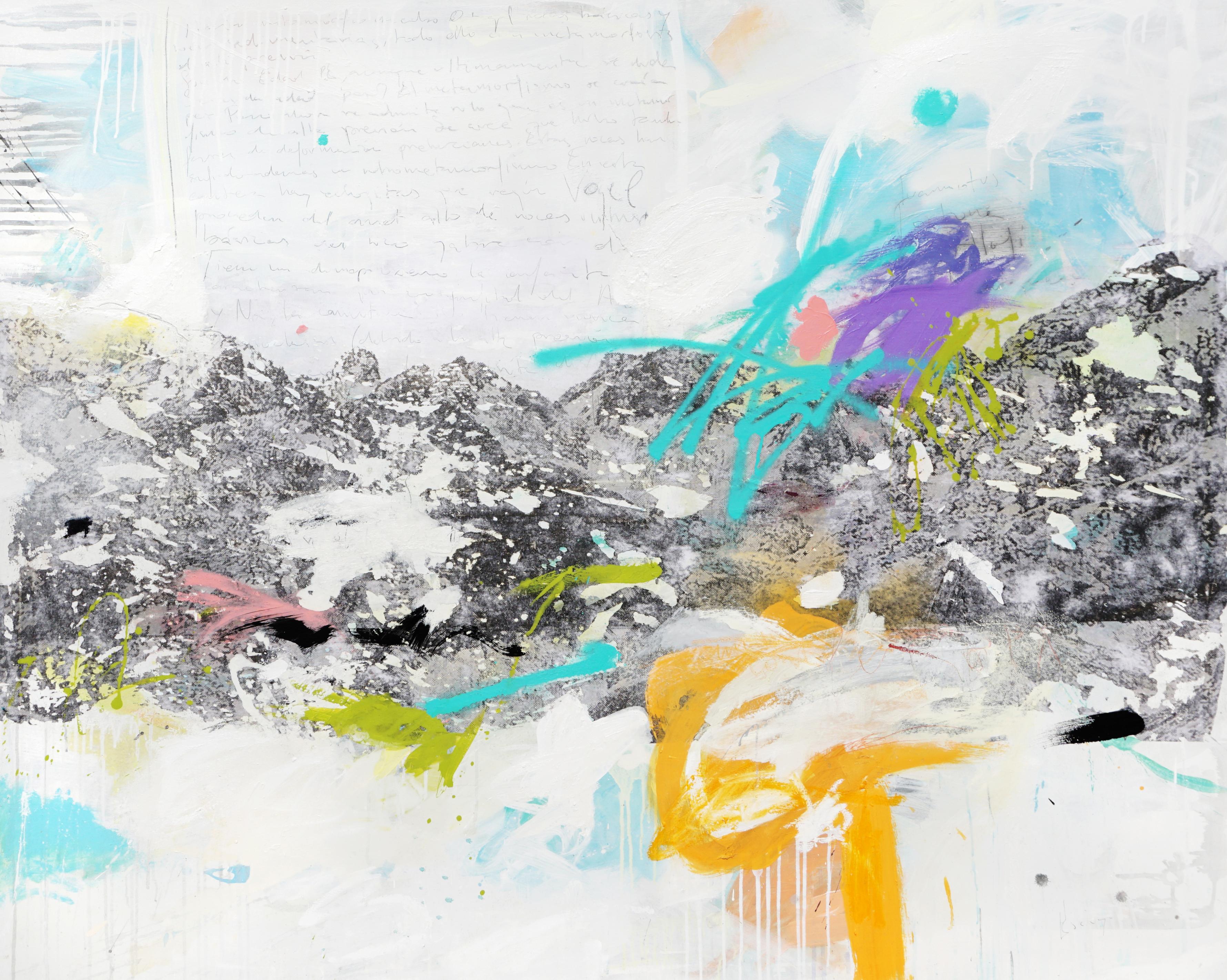 Alba Escayo Landscape Painting – Das Zweirad